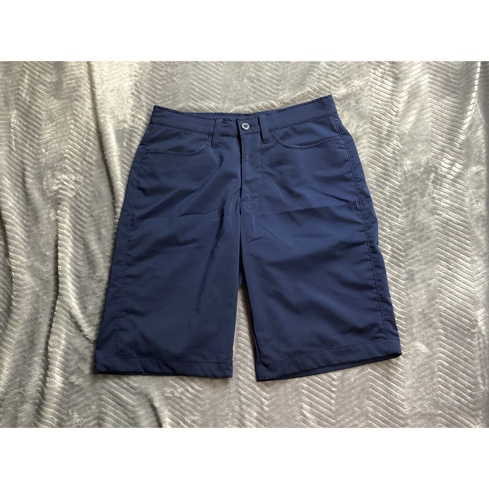 Under Armour Golf Shorts 30 Mens Tech Navy Blue Loose